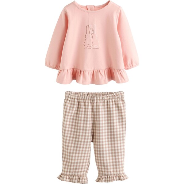 Next Set svetlohnedá / ružová / biela 66372773