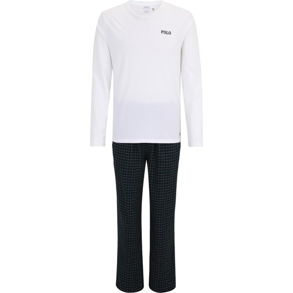 Polo Ralph Lauren Dlhé pyžamo námornícka modrá / tmavozelená / biela 66372954