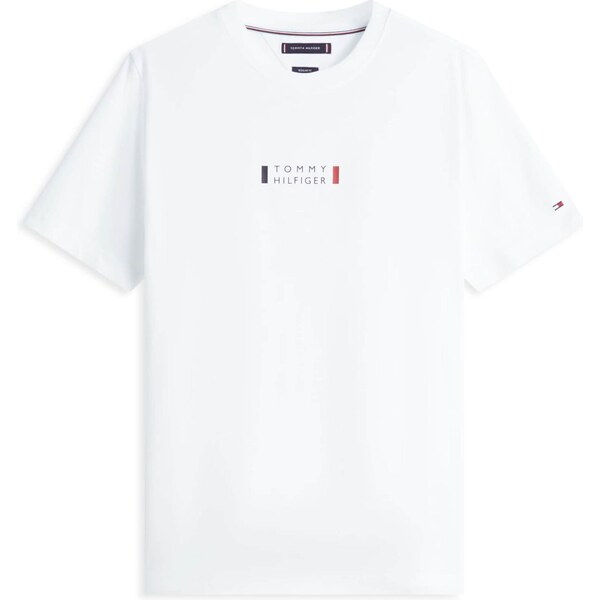 TOMMY HILFIGER Tričko BRAND LOVE námornícka modrá / červená / biela 66373016