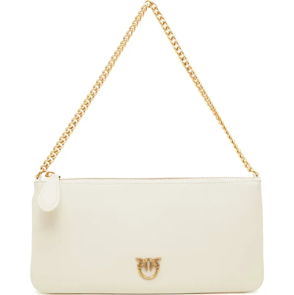 Pinko Kožená listová kabelka FLAT VITELLO SETA 48349716