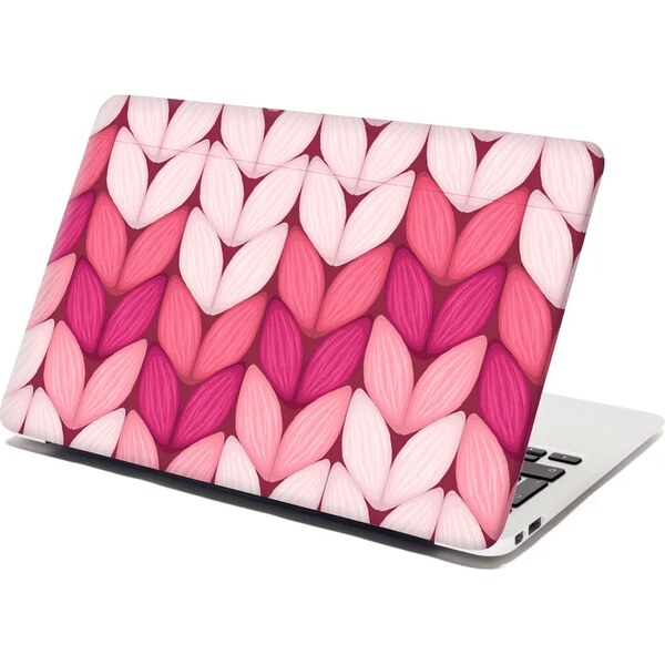 Sablio Samolepka na notebook Trojfarebné ružové pletenie 65099997