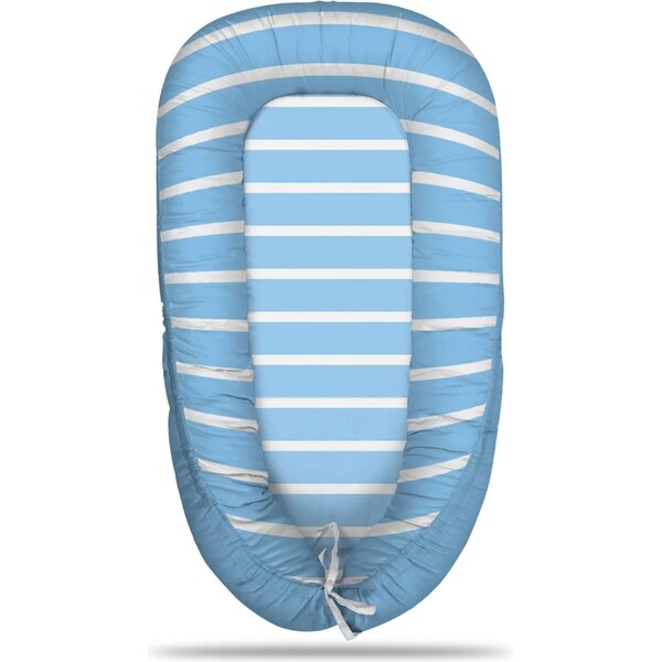 Sablio Hniezdočko pre bábätko Modrobiele pruhy 65114122