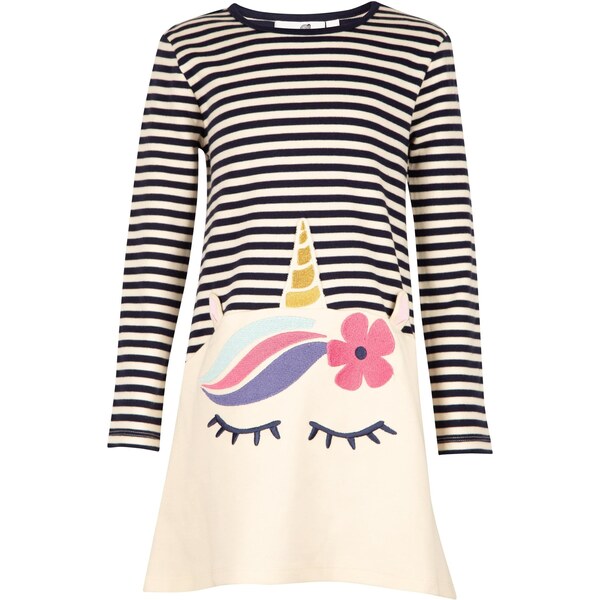 happy girls Šaty námornícka modrá / biela 66382622