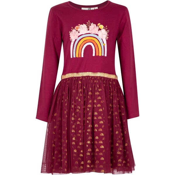 happy girls Šaty zmiešané farby / tmavočervená 66382628