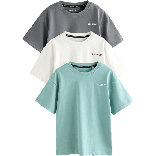 smALLSAINTS Tričko vodová / tmavosivá / prírodná biela 66382773