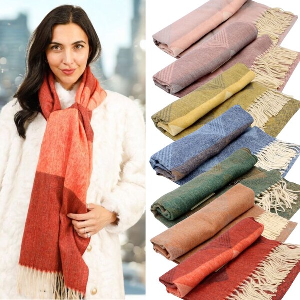 KRUMLOVANKA Šála Cashmere Sensation 68x200 cm vzorovaná - červená - 66399394