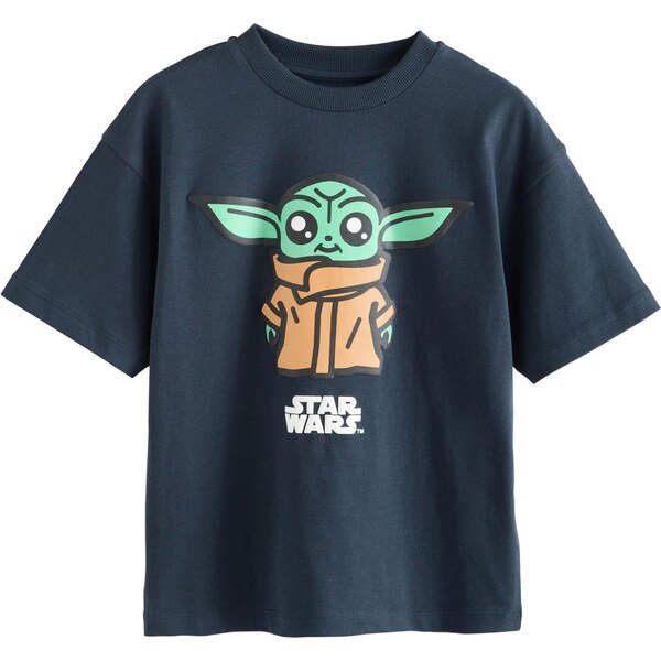 Next Tričko Mandalorian zelená / petrolejová / oranžová 66382799