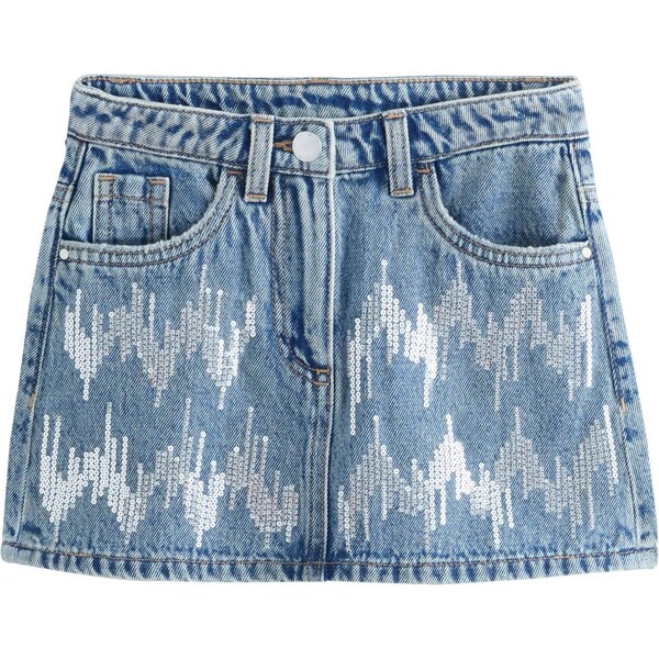 Next Sukňa modrá denim 66382812