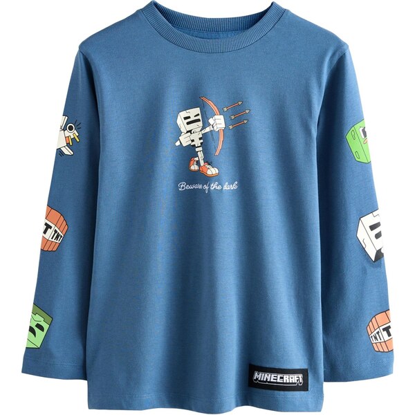 Next Tričko Minecraft modrá / svetlozelená / svetločervená / biela 66382878