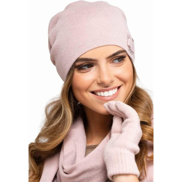 Kamea Ružová elegantná čiapka na jeseň a zimu Indiana, Farba ružová 66381166