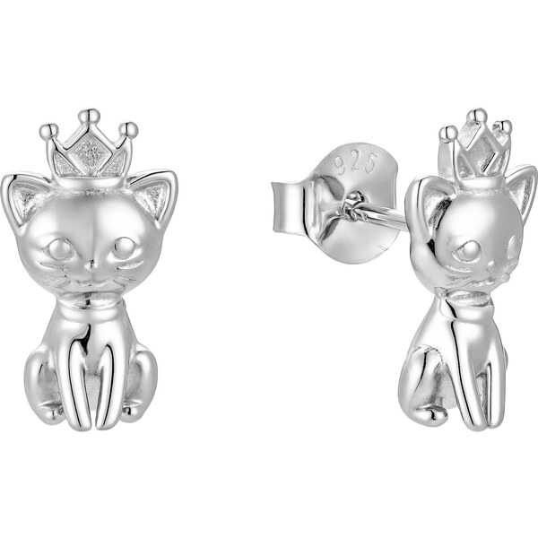 Olivie Strieborné náušnice MAČKA 9943 66381171