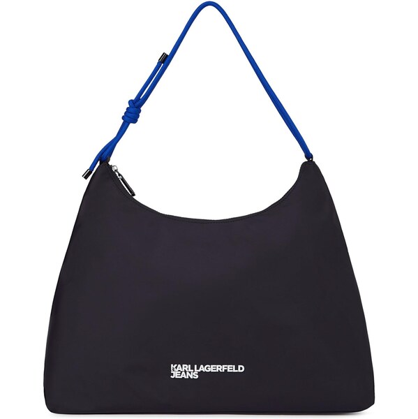 KARL LAGERFELD JEANS Kabelka na rameno čierna / prírodná biela 66382914