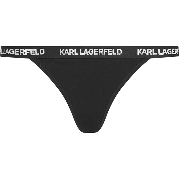 Karl Lagerfeld Nohavičky čierna / prírodná biela 66382916