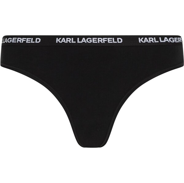 Karl Lagerfeld Nohavičky čierna / biela 66382948