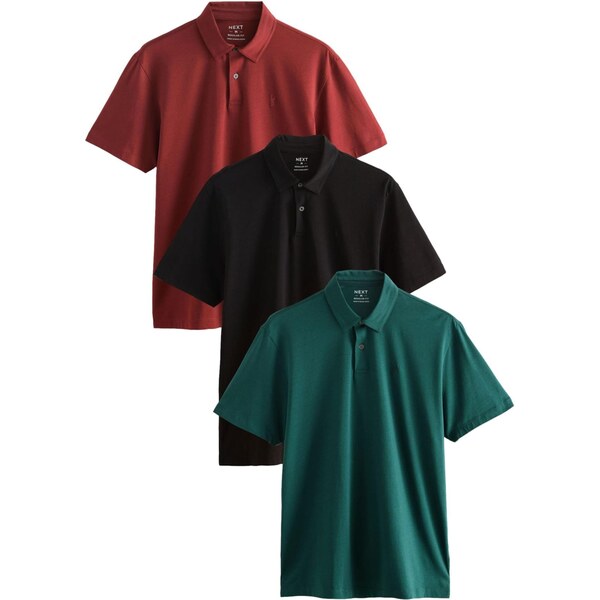 Next Tričko petrolejová / hrdzavo červená / čierna 66383252