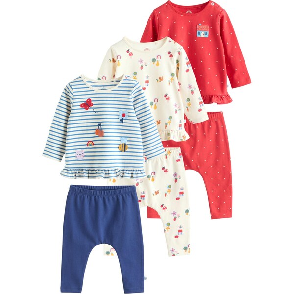 Next Set krémová / tmavomodrá / zelená / ohnivo červená 66383264