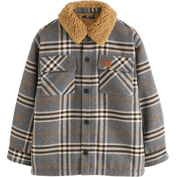 Next Prechodná bunda gaštanová / sivá / čierna / biela 66383278