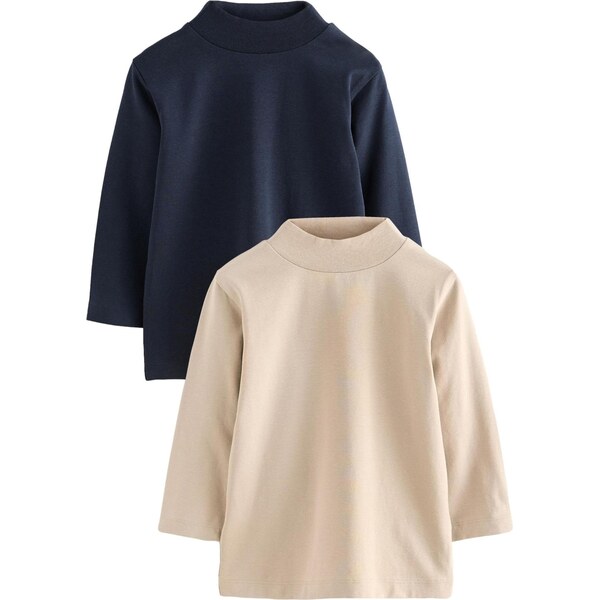 Next Tričko béžová / námornícka modrá 66383233