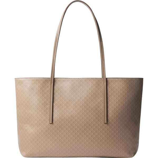 Calvin Klein Shopper tmavošedá / prírodná biela 66383437