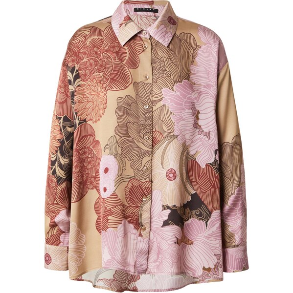 Sisley Blúzka piesková / čokoládová / ružová / bordová 66383644