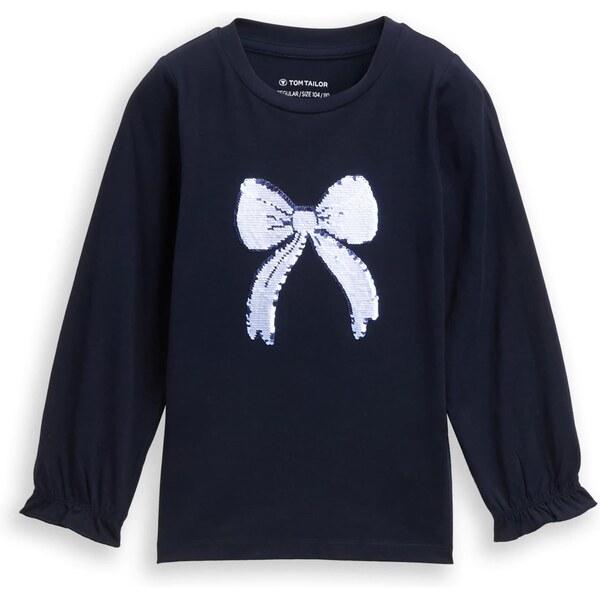 TOM TAILOR Tričko námornícka modrá / svetlomodrá / biela 66383647