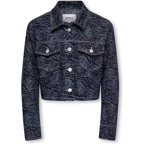 ONLY GIRLS Prechodná bunda KOGGIANNA tmavomodrá / biela 66383681