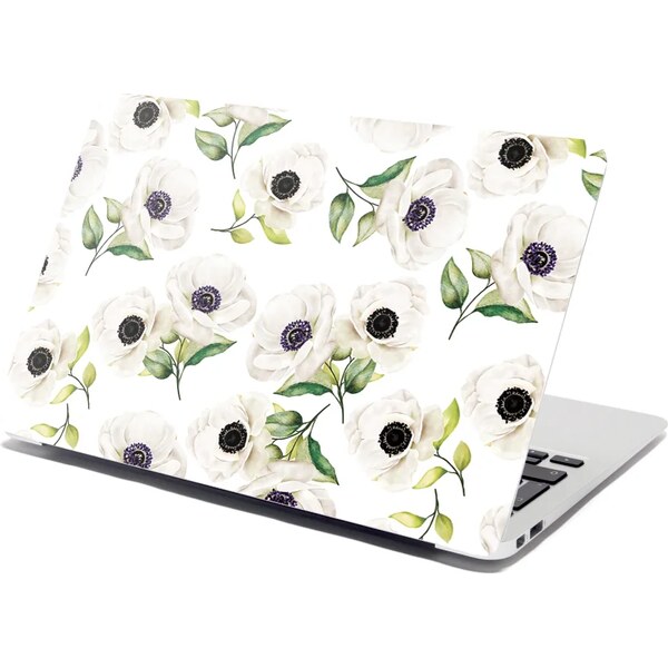 Sablio Samolepka na notebook Biele sasanky 65113510