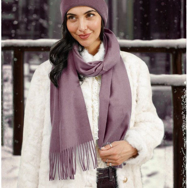 Šál s ovčou vlnou Cashmere Sensation 35x200cm -staroružová - extra 66399396