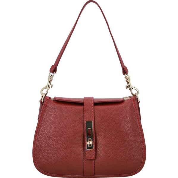 Dámska kabelka na rameno tmavo červená - Delami Vera Pelle Heloise 66403339