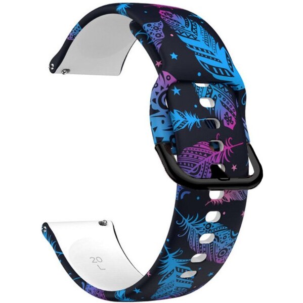 Madvell Silikónový remienok Periečka čierny 20 mm 66389147