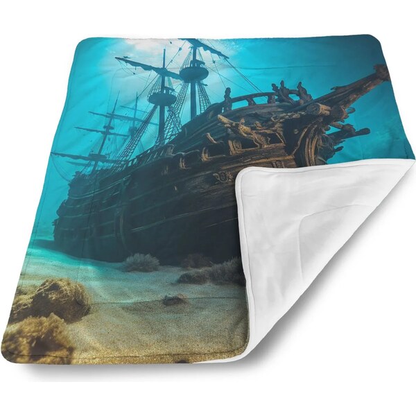 Sablio Deka pre bábätko Vrak drevenej lode na dne mora 62633508