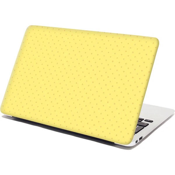 Sablio Samolepka na notebook Červené krúžky na žltej 65099897