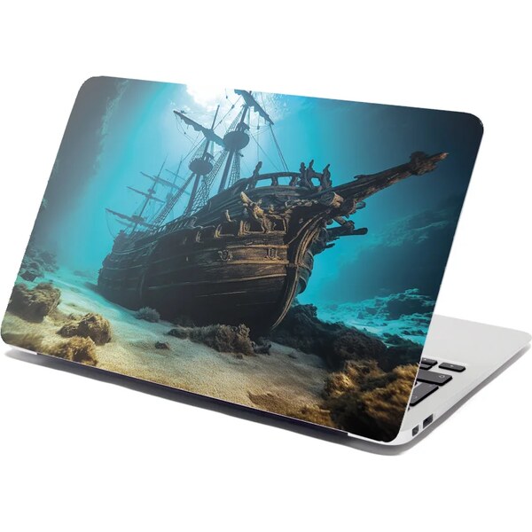 Sablio Samolepka na notebook Vrak drevenej lode na dne mora 65112467