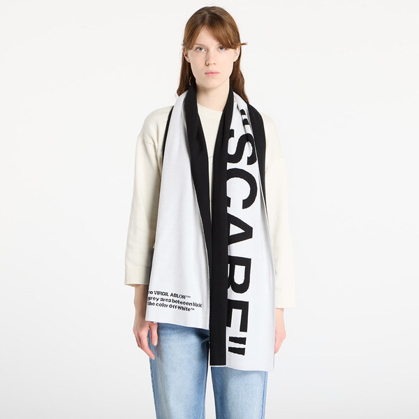 Šál Off-White Quotes Scarf White/ Black Universal 66393144