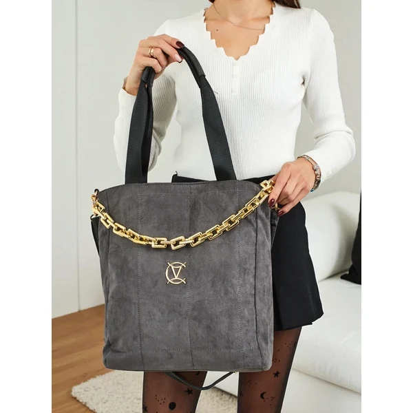 Resti Womens shopper bag eco suede Twilight Life 66394859