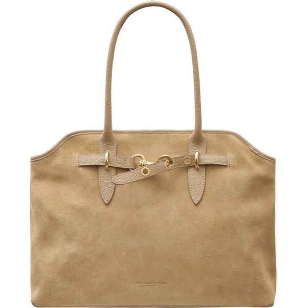 Glamorous by GLAM Kabelka z broušené kůže přes rameno béžová 66397760