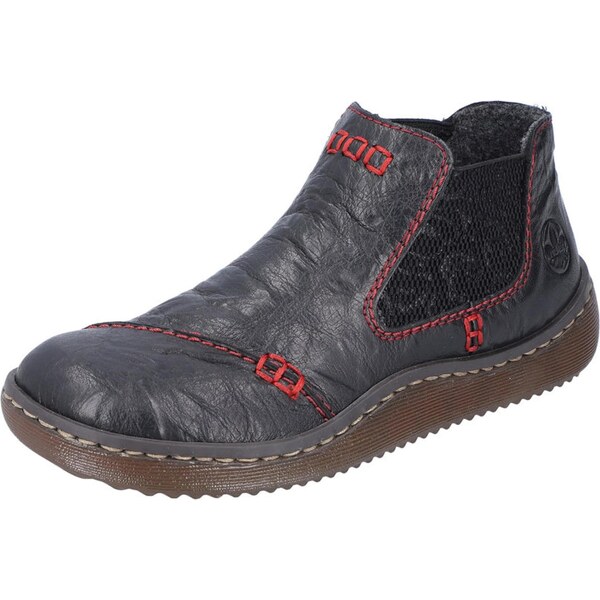 Rieker Chelsea čižmy ohnivo červená / čierna 54629123