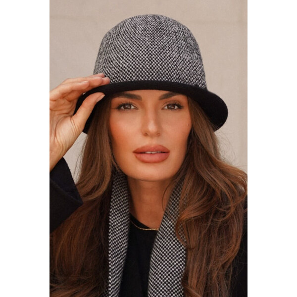 Kamea Čierny elegantný dámsky klobúk na zimu Zelda, Farba čierna 66399650