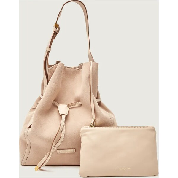 GIANNI CHIARINI Kabelka na rameno + príručná taštička SIENNA | semiš 66399458