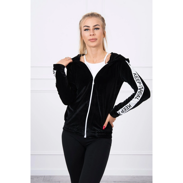 Kesi Zamatová mikina s kapucňou čierna 66421719