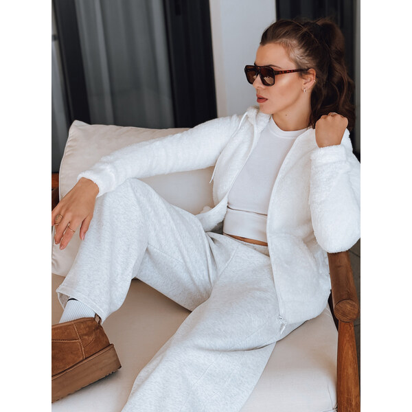 DStreet Biela mikina a tepláky 66470755