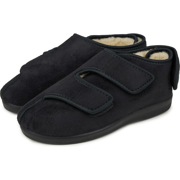 Vlnka Dámska zateplená obväzová obuv s ovčou vlnou na suchý zips káro 66795280