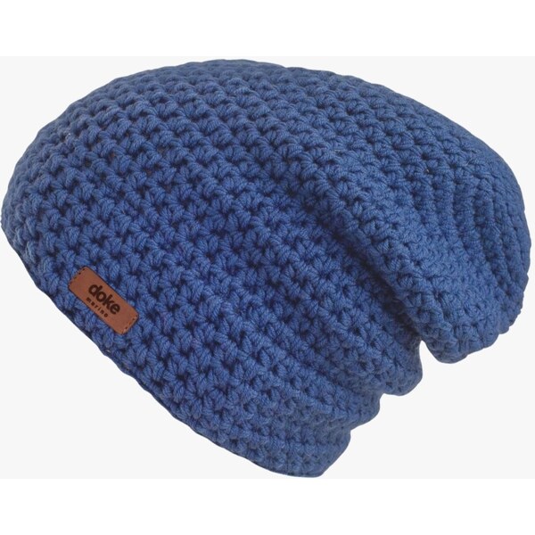 DOKE Merino háčkovaná čiapka Kobalt pre mužov 66450401