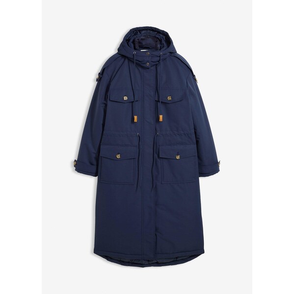 bonprix Zimný kabát, 2v1 vzhľad, farba modrá 66419749