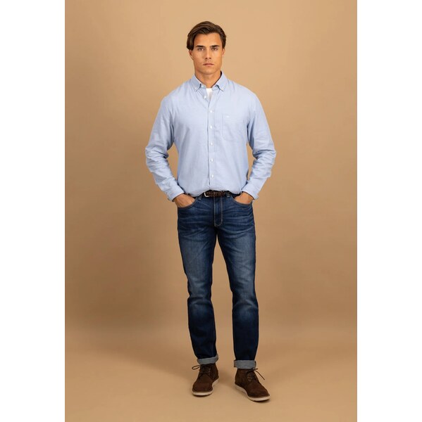 Pánska belasá flanelová košeľa FYNCH-HATTON 66421455