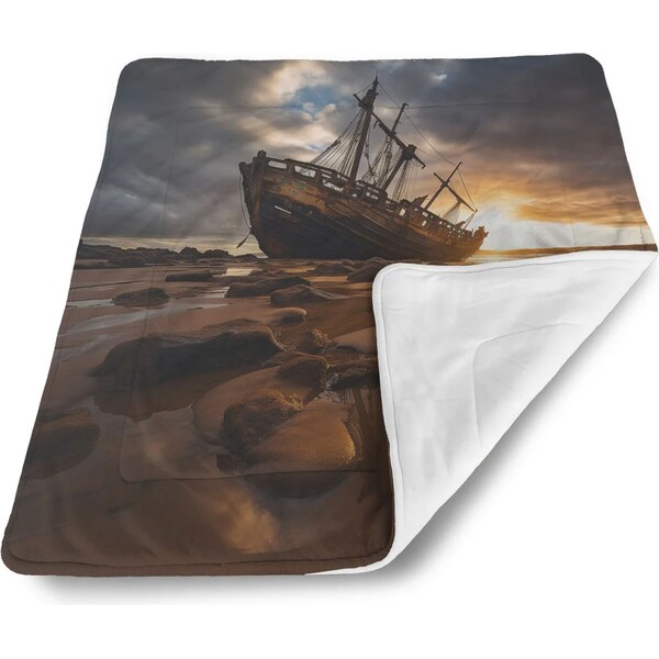 Sablio Deka pre bábätko Vrak lode pri západe slnka 62633541