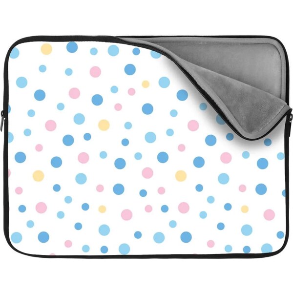 Sablio Obal na notebook Farebné bodky na bielej 65430284