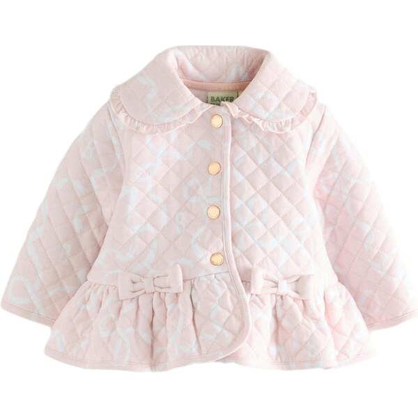 Baker by Ted Baker Prechodná bunda pastelovo ružová / biela 66429200