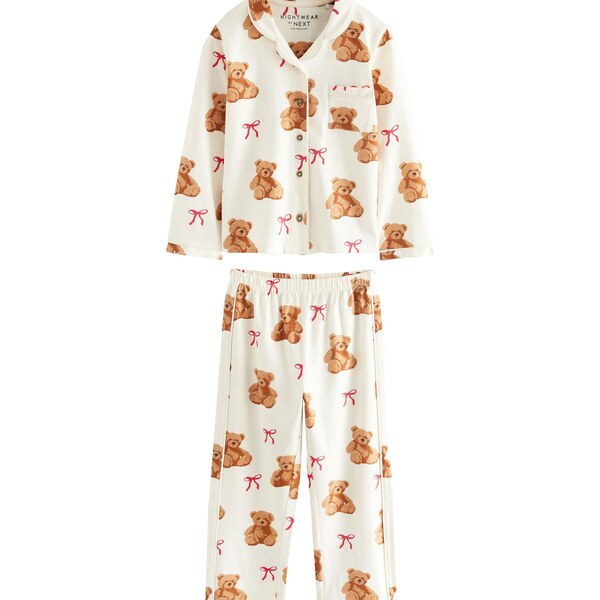 Next Pyžamo hnedá / červená / biela 66429351