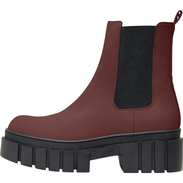 ONLY Chelsea čižmy ONLBAIZA-1 gaštanová / čierna 66429544